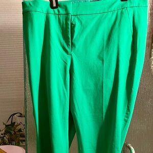 Vibrant Green Pants J Crew Kelsey